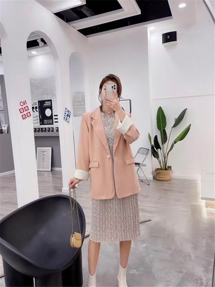 ジャケット ウェストフローラルドレス スプリングスカート 大きめサイズ 春物 花柄 ミックスインファッション25715853790