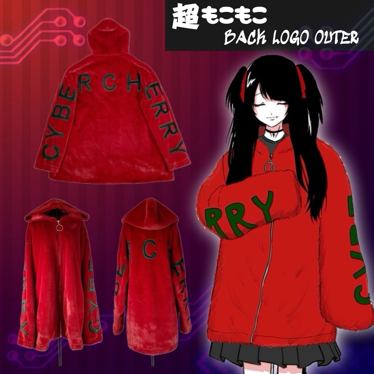 4POCKET CHERRY WIND BREAKER | cybercherry