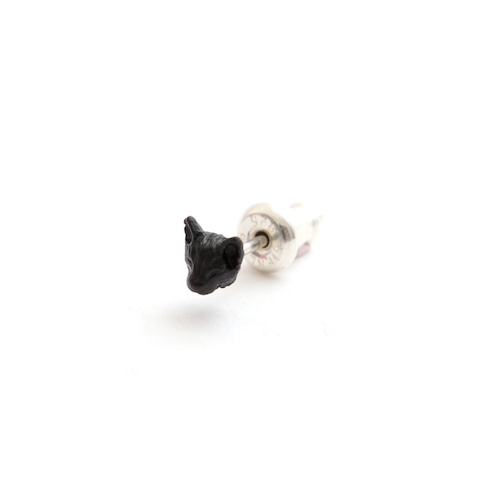 simmon／Cat Head Pierce_Black（片耳）