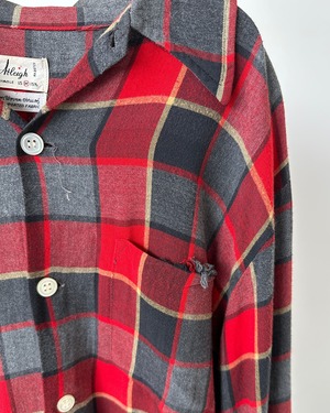 -Arleigh- Vintage 60s M Opencollar Check Shirt
