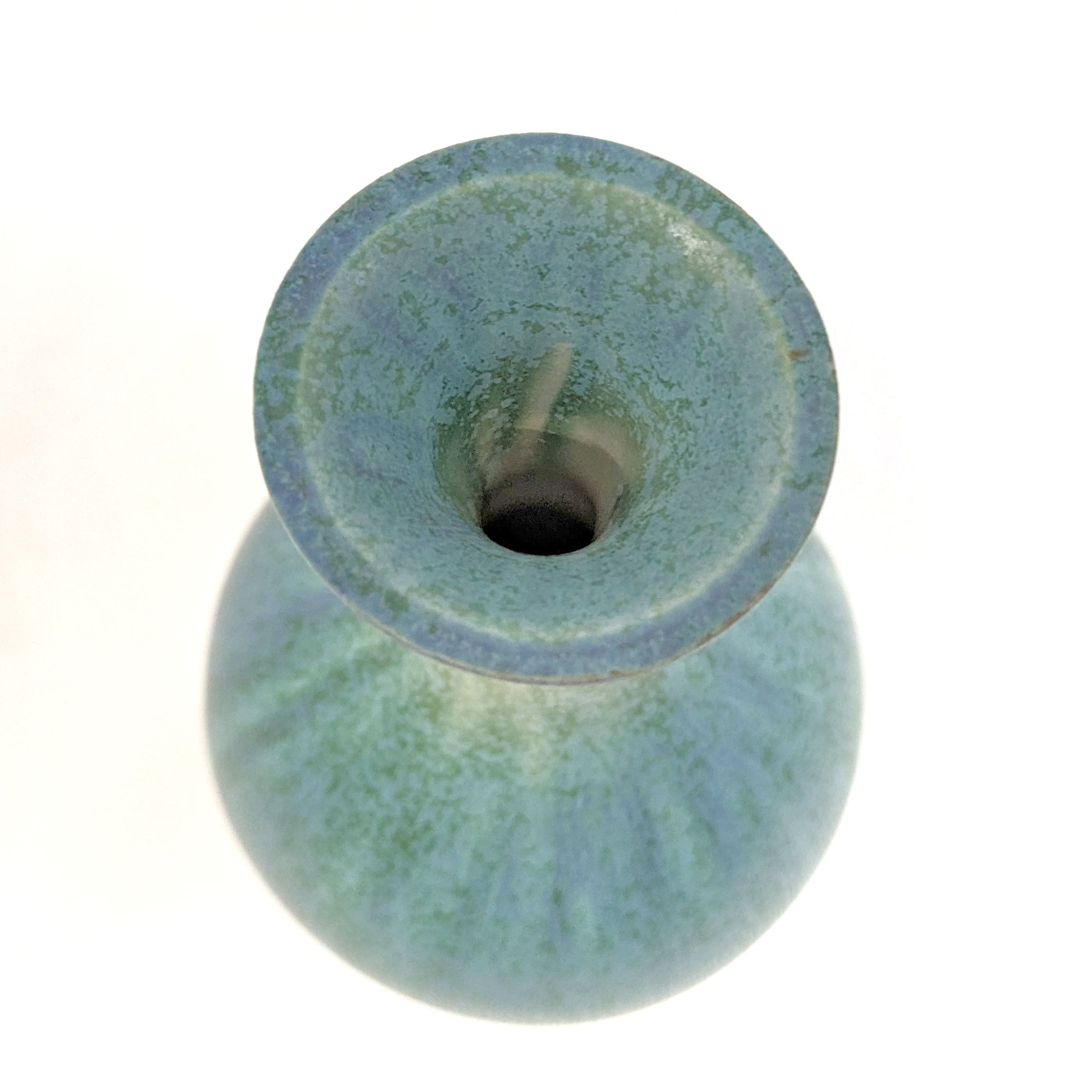 たち吉　花器　長型　清水焼　花生　箱入り　藍色 たち吉 花器 長型 清水焼 花生 箱入り 藍色