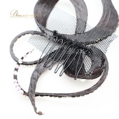 社交ダンス 小物 多美咲 ヘアオーナメント ヘアアクセサリー デモ 競技 ダンス パーティ 発表会 つけ毛 つけ髪 シニヨン ビジュー ブラック系 ブラウン系 ヘアスタイル 髪飾り おしゃれ かわいい 華やか 装飾品 ステージ用 ヘアデコレーション 競技用 つけ髪アクセサリー 舞台衣装 ダンス小物 発表会用 小物アイテム ビジューヘアアクセ ヘアセット つけ毛スタイル