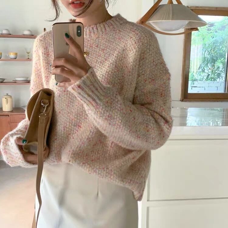 ミックスカラーニットtm06 Tiam