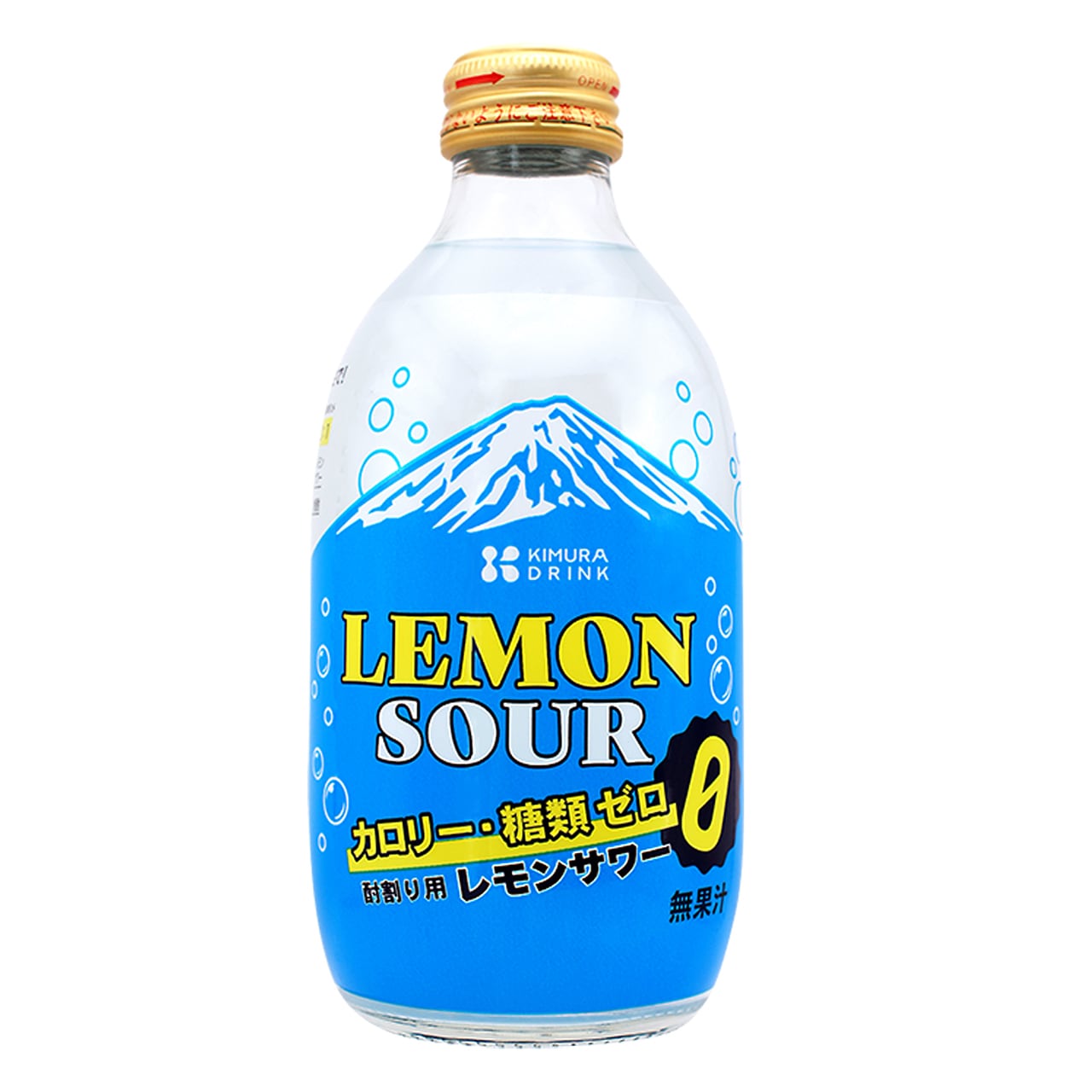 KIMURA レモンサワー カロリー・糖類ゼロ 300ml ビン / 24本入 | 木村