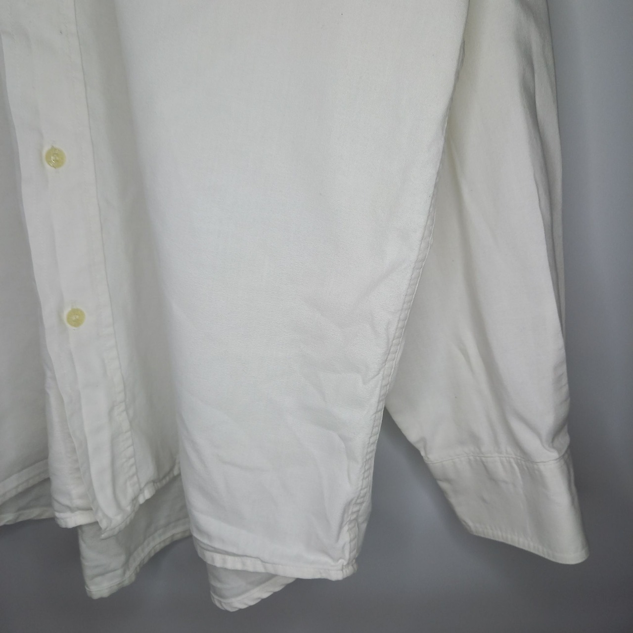 フレラコ　長袖　BDシャツ　刺繍ロゴ　フランス製　ユーロ古着　ホワイト　41