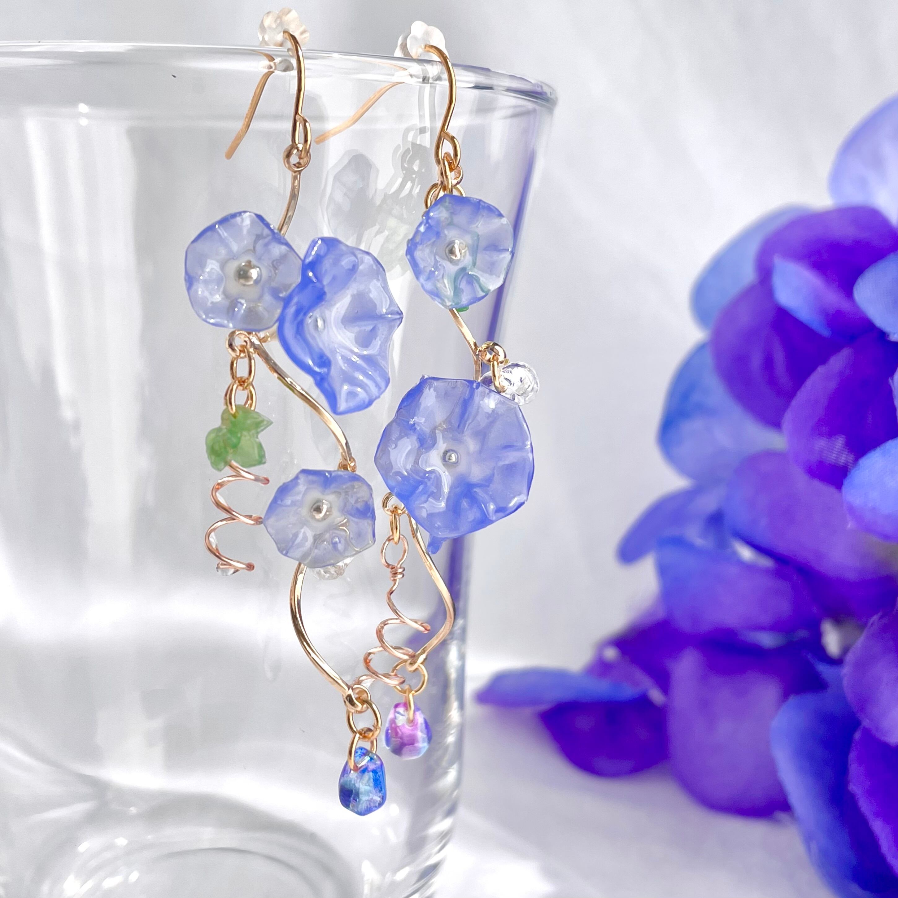 月下の藤花 ピアス&イヤリング | Pay ID 月下の藤花 ピアス&イヤリング | Pay ID