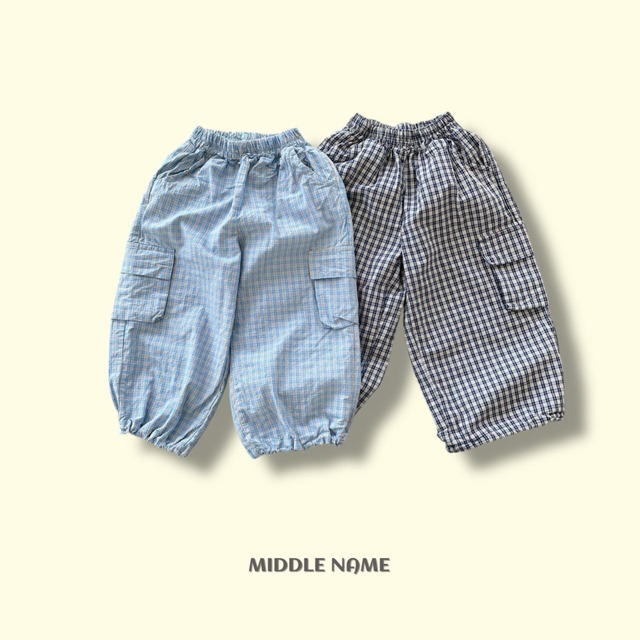 *即納* MIDDLE NAME ピグメントテープジョガーパンツ