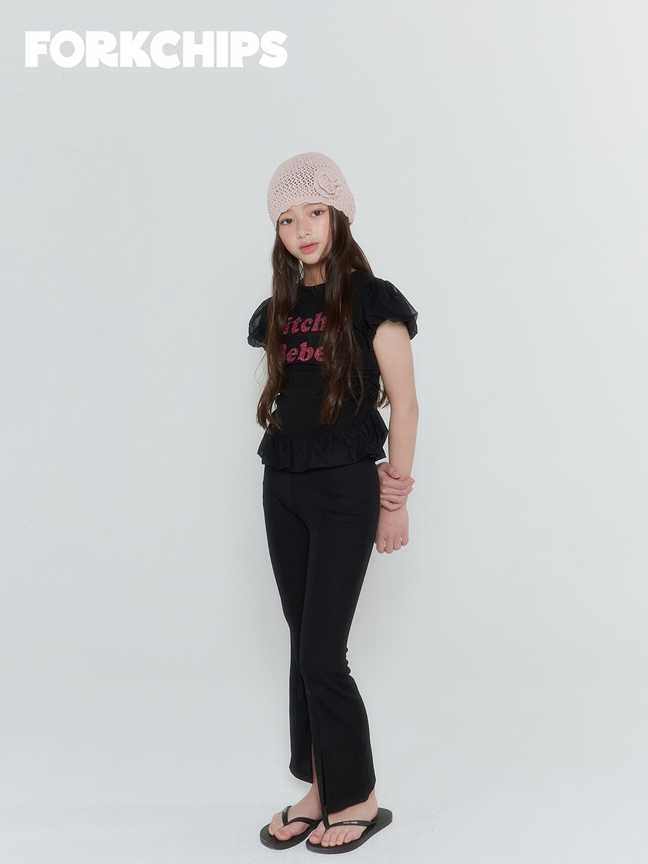 [FORKCHIPS] Kitchy Balloon T-shirt / [포크칩스] 키치벌룬티셔츠