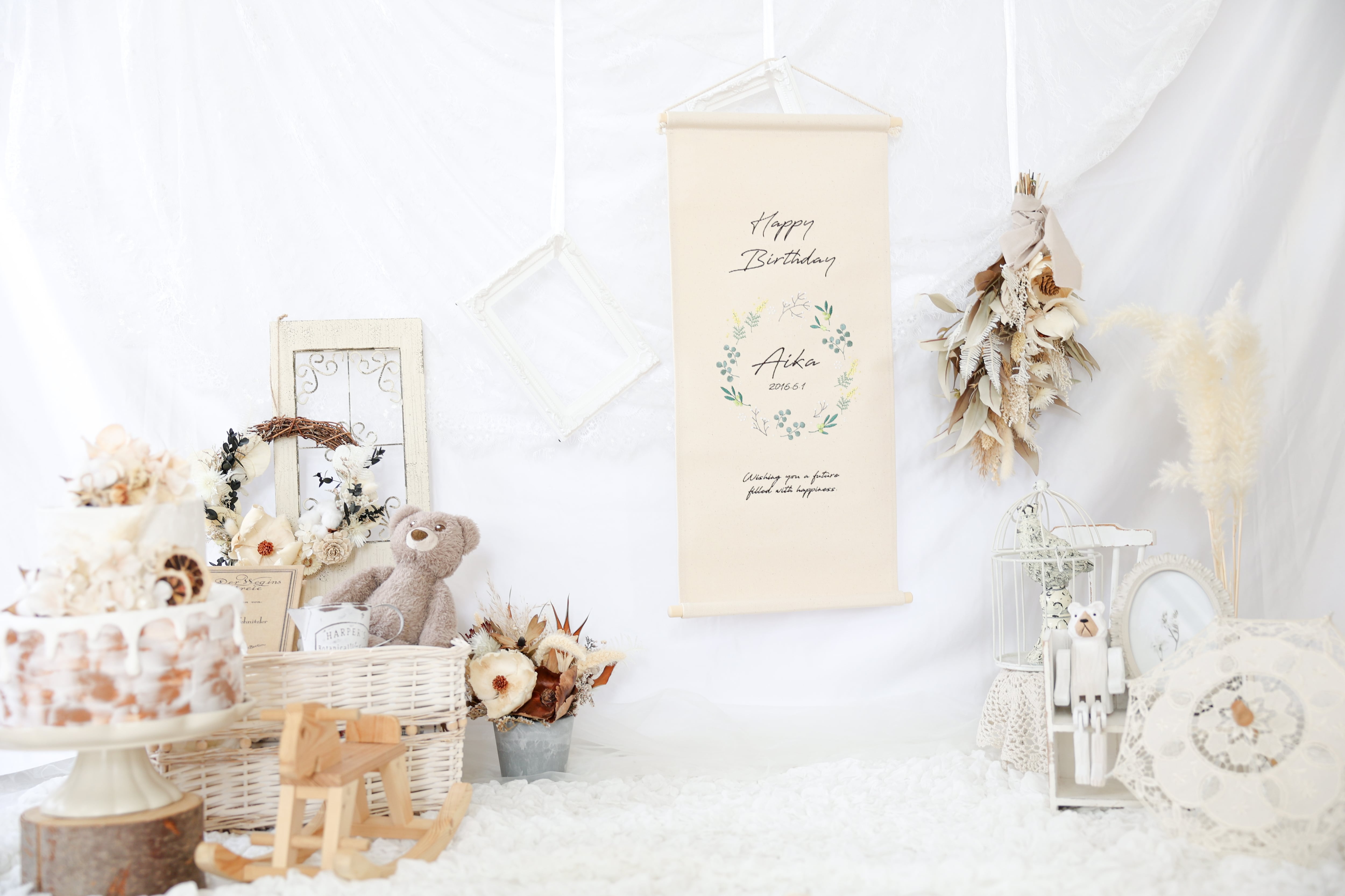 名入れ】刺繍バースデータペストリー《小サイズ》ハーフバースデー