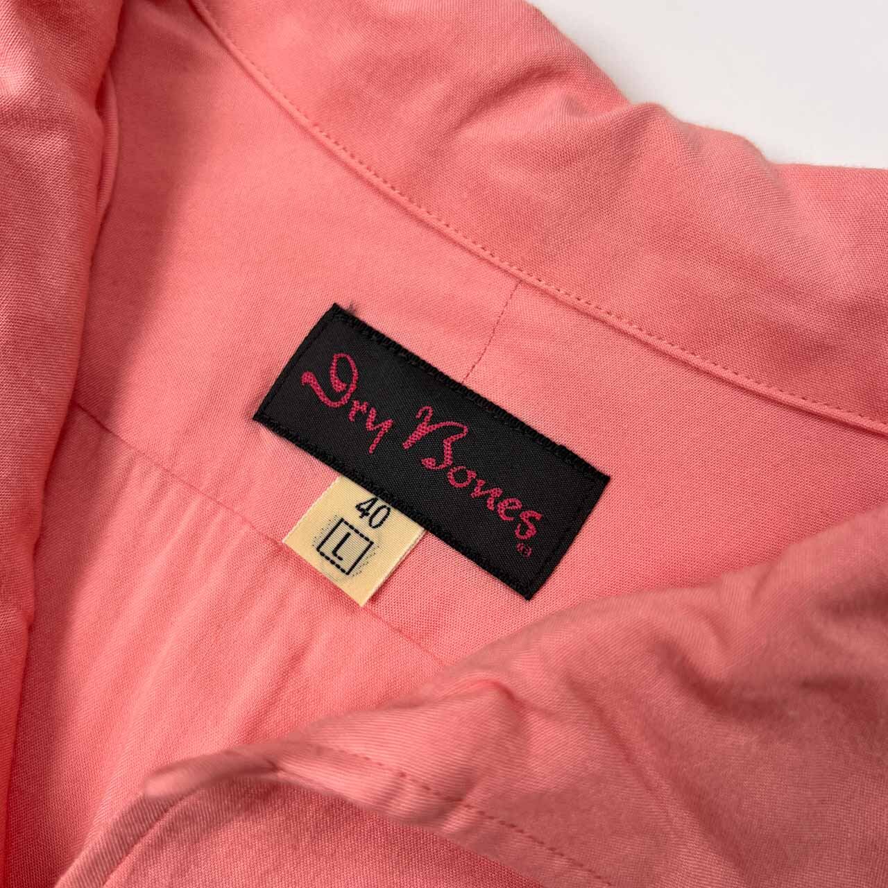 Dry Bones ドライボーンズ 刺繍入り レーヨン 半袖 ボーリング シャツ