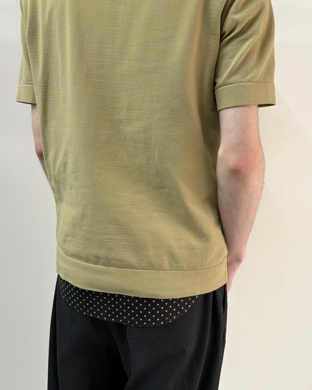 【PRADA】bicolor nylon polo top