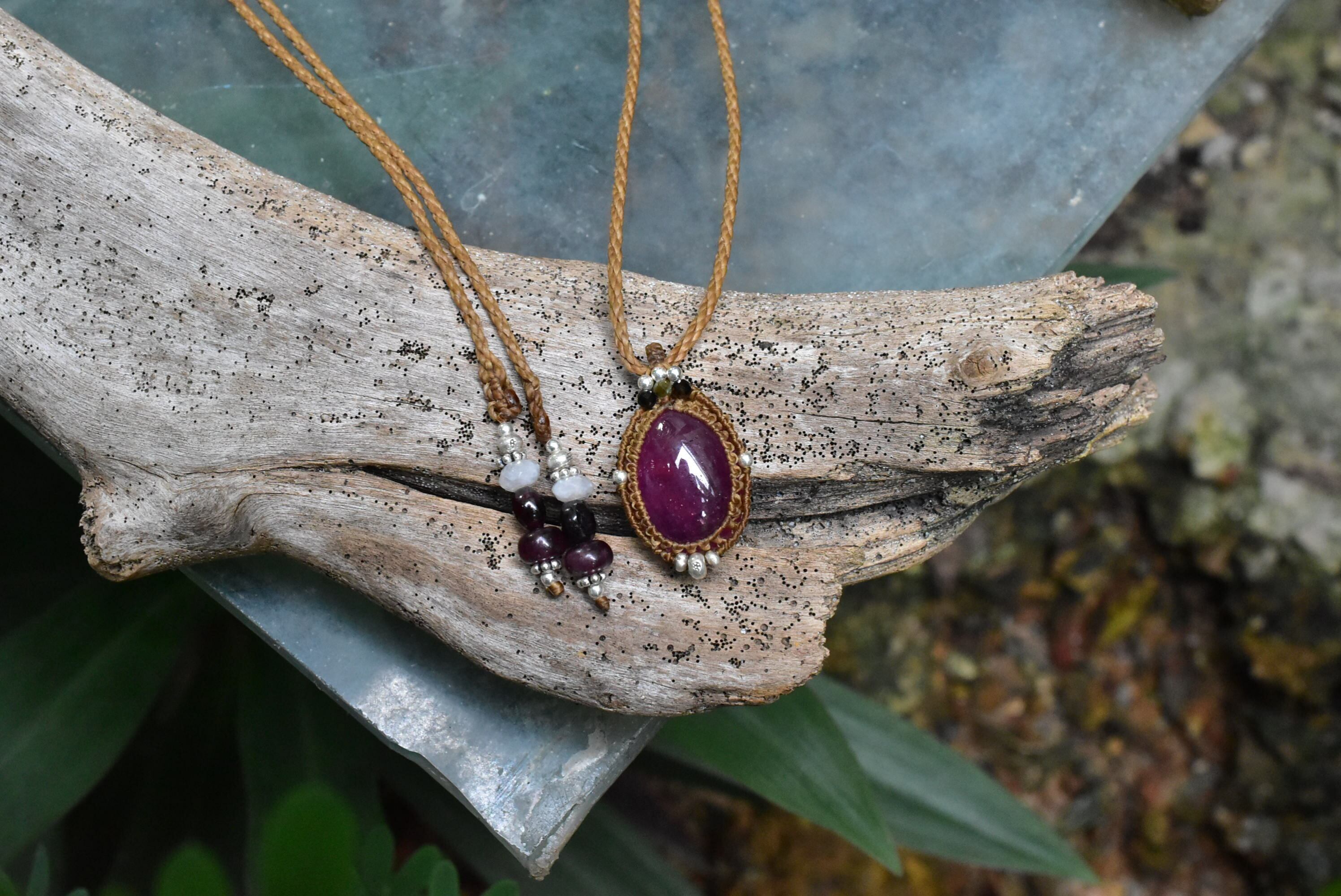 27.5ct ピンク☆ルビーマクラメペンダント ruby024 | Pay ID