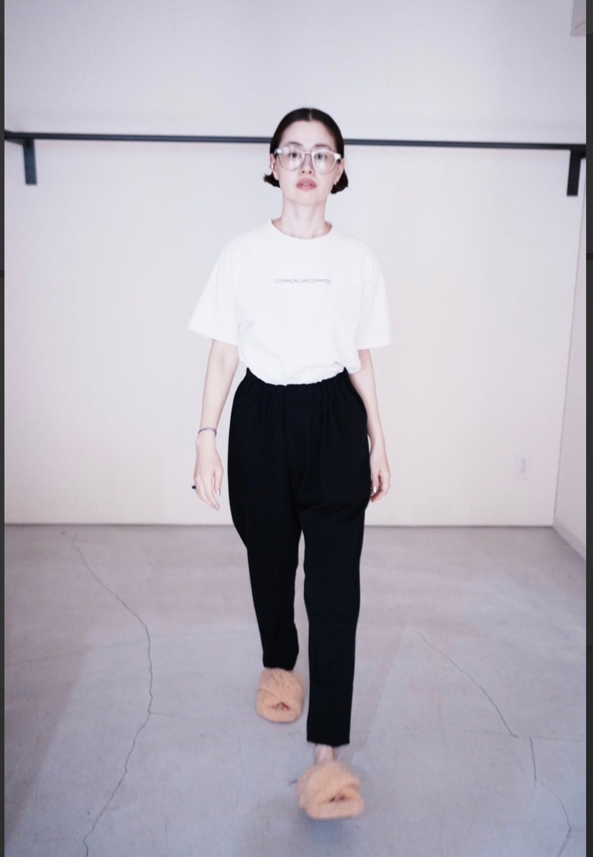 MOON TREE PLANET/Cord pants black | ikasa.