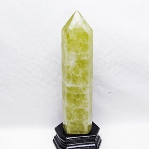 1.1Kg シトリン 六角柱 シトリンクォーツ ポイント 台座付属 一点物 152-4122