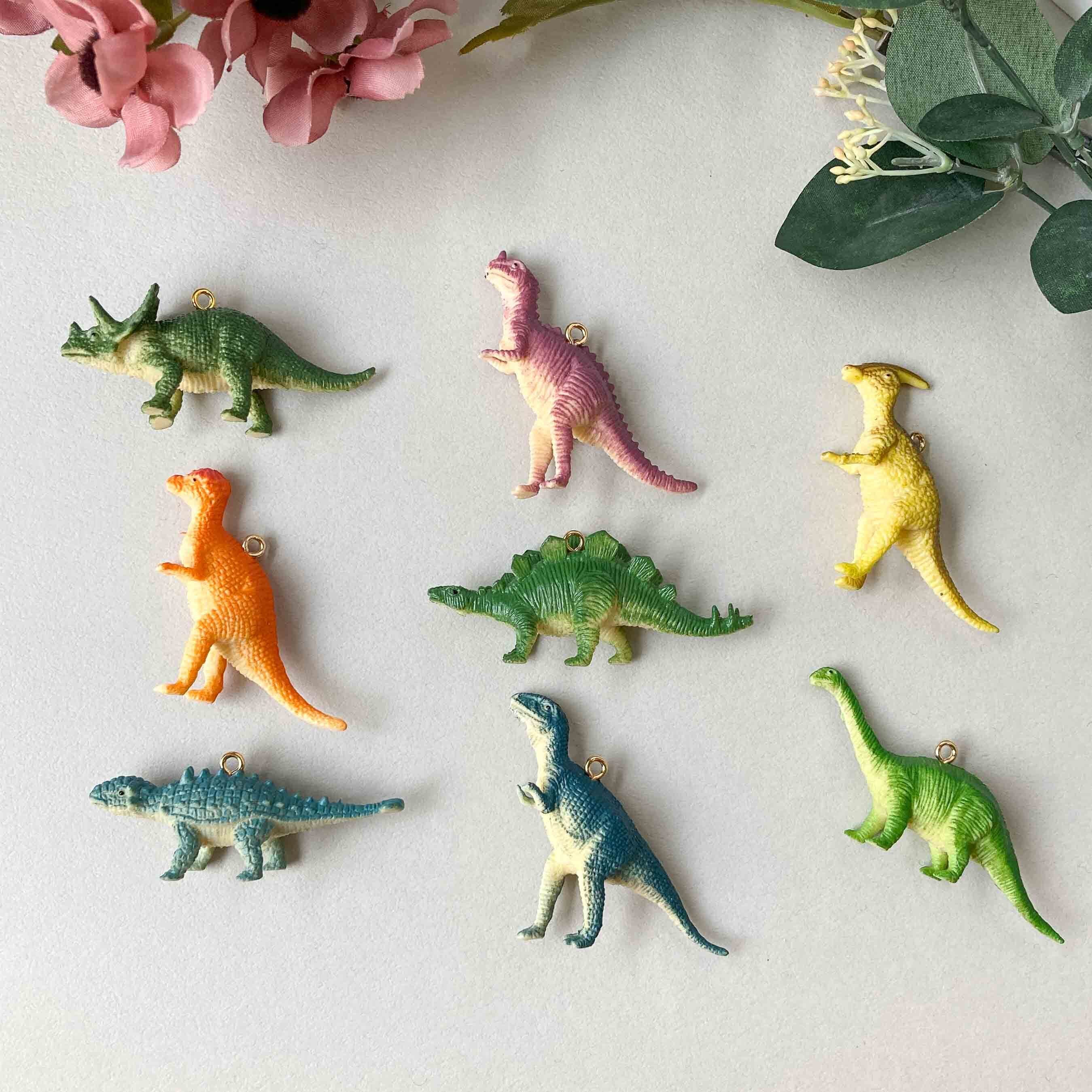カラフル恐竜のチャーム | Dua-アクセサリーパーツショップ