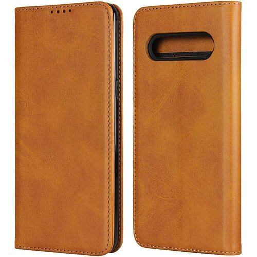 Pelanty LG V60 ThinQ 5G ケース LG V60 ThinQ 5G L-51A 手帳型ケース 携帯カバー 合成皮革 + TPUケース 内蔵磁気 財布型カバー 収納ポケット 横置きスタンド機能 スマホケース 耐衝撃性 淡い茶色 536