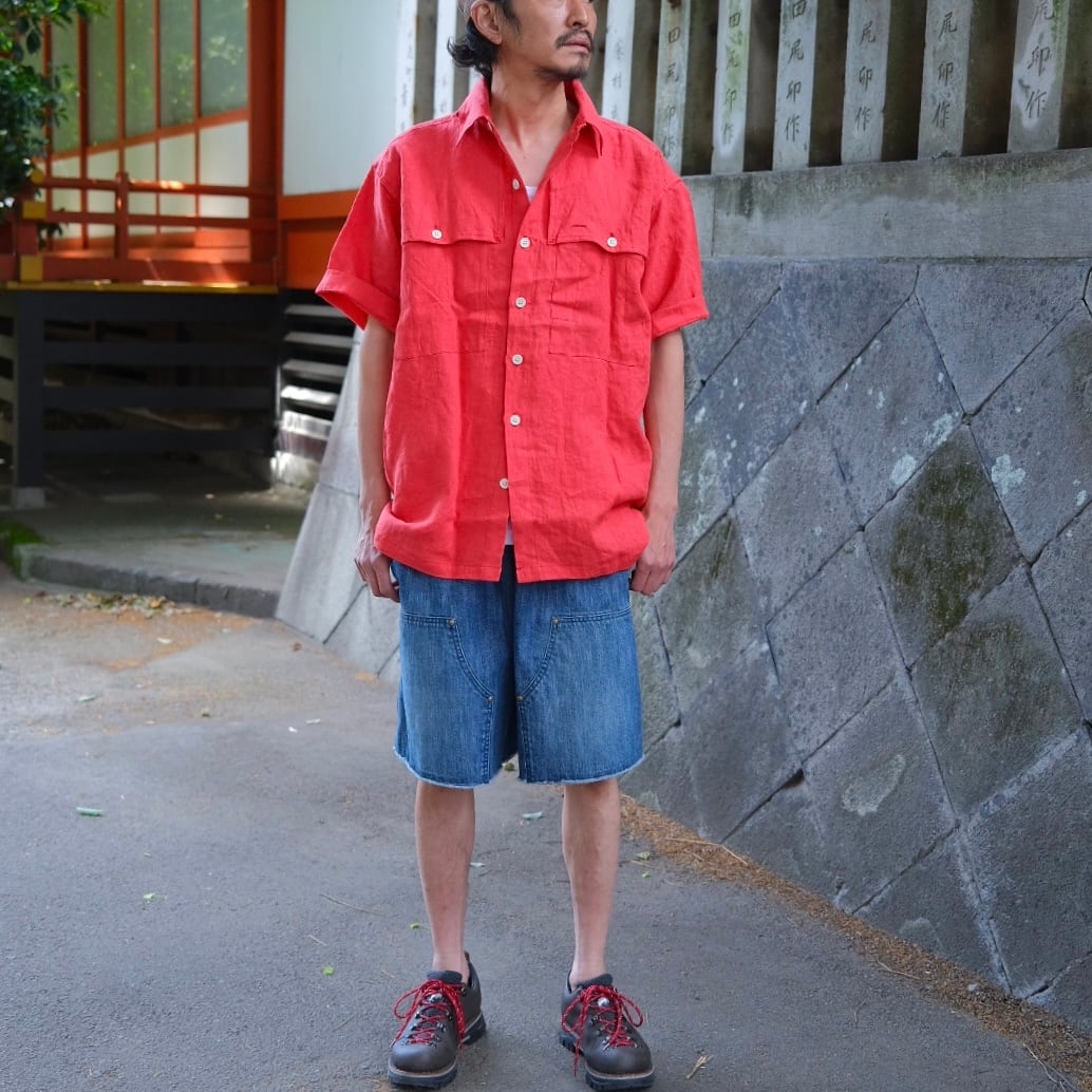KENNETH FIELD(ケネスフィールド) /FOREST SHORTS selvage DENIM -USED