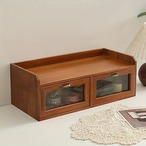 小物収納棚 小物収納ケース マルチ収納棚 木製 窓付き 香水収納 化粧品収納 ジュエリー収納 おしゃれ 北欧