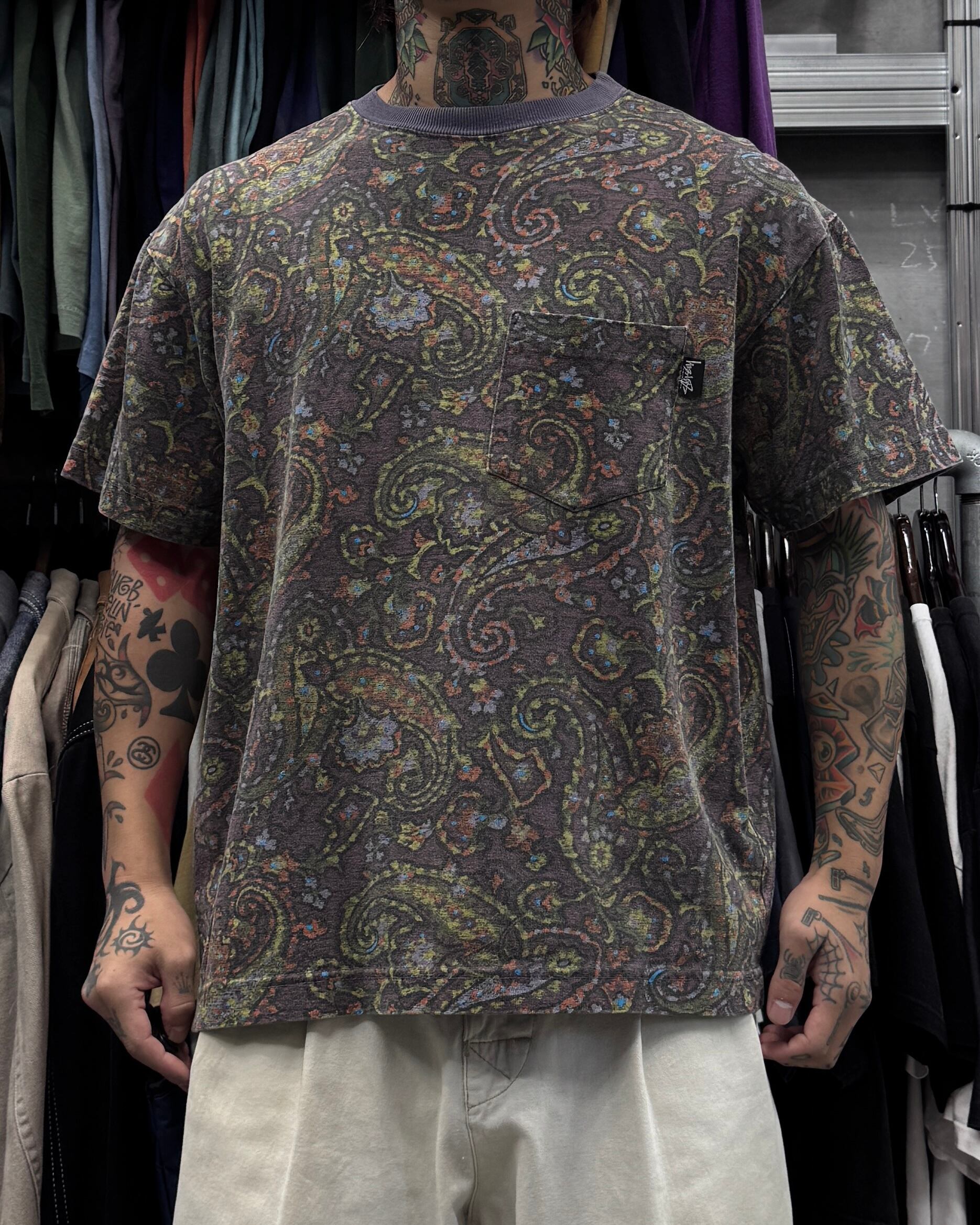 80's~90's old stussy RAT PATROL Design Tee “黒タグ” “ラット