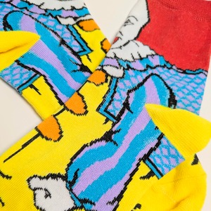 ♧ 再入荷!SPECIAL PRICE!【 crew socks / クルーソックス 】【B】『 HORROR MOVIE Character Socks 4P SET 』ホラー映画キャラソックス4足セットⅡ 〚アメリカン雑貨 アメトイ〛