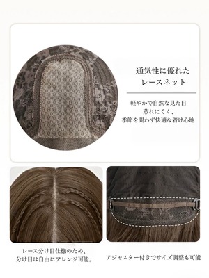 特別仕様 - Medium Plus  -  Milk Tea Brown Voluminous Long Wave【商品番号 3001】