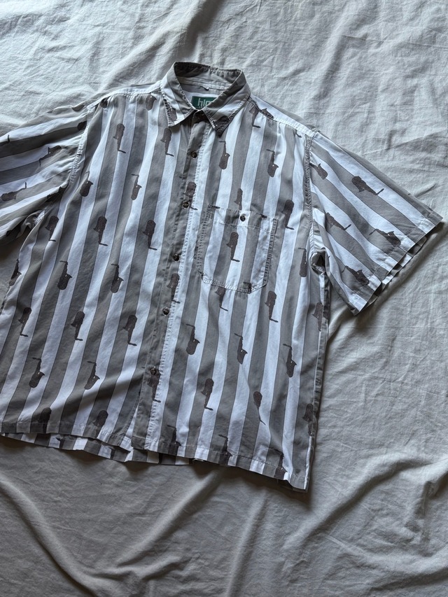 Sax printed boder S/S shirt