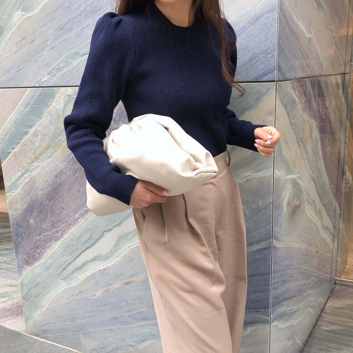 Puff shoulder knit (12月下旬頃発送予定)