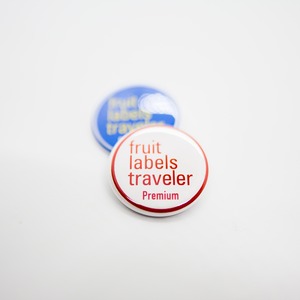 フルーツ・レーベル・トラヴェラー｜Fruit Labels Traveler｜缶バッジ  32mm