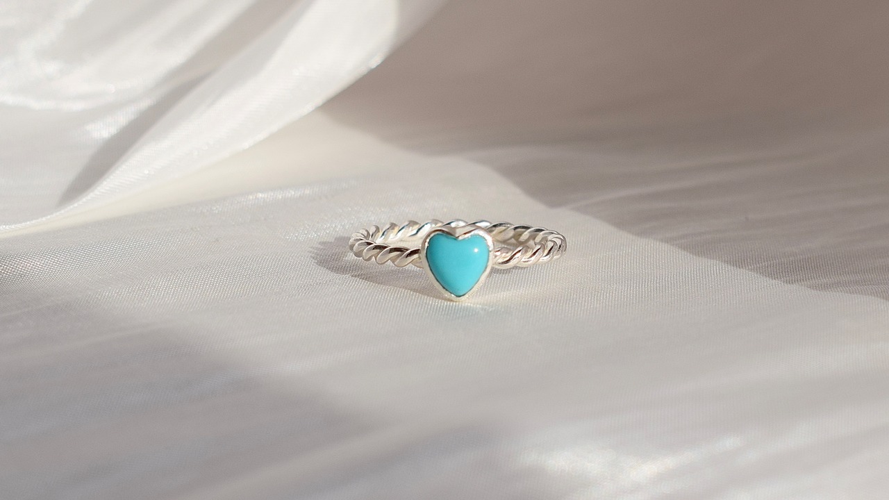 heart turquoise ring 《silver925》【受注製作】