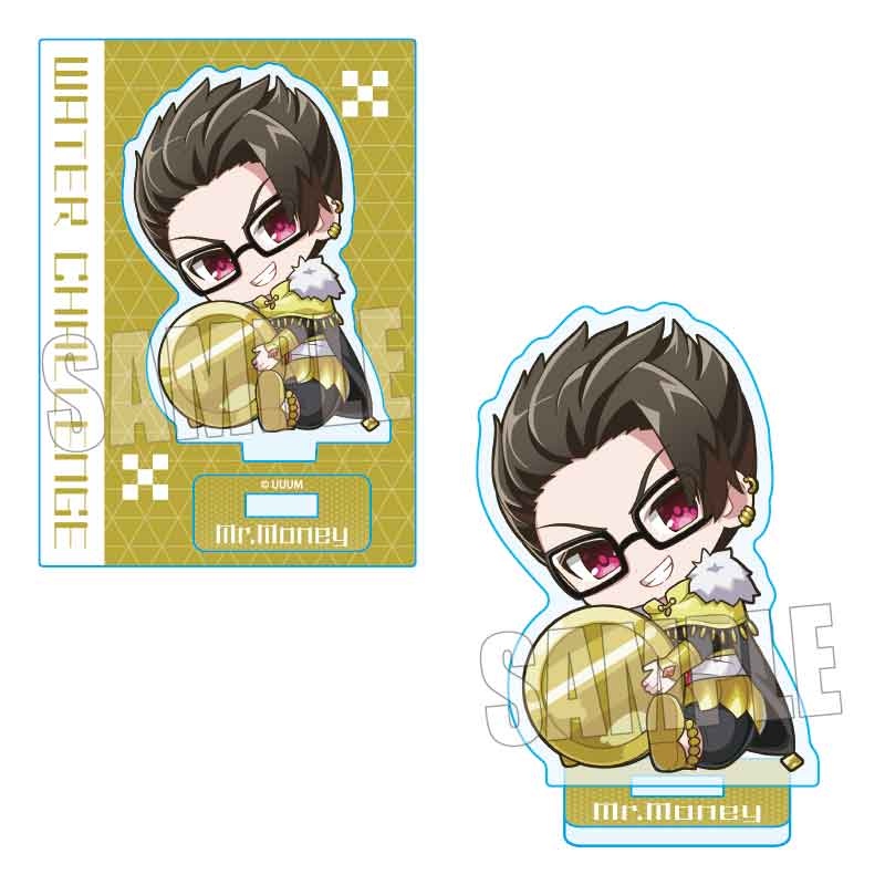 ウォーターチャレンジ アクリルスタンド ラバーマスコットキーホルダー ぎゅぎゅっとアクリルキーホルダー ウォーターチャレンジ