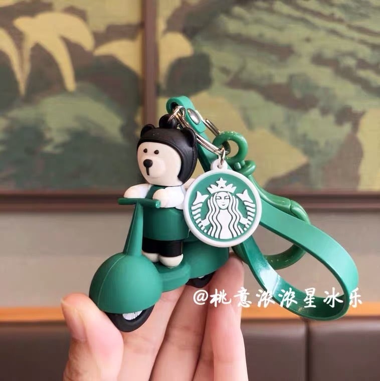 バイク 桜 ベアリスタ熊 くま bearista キーホルダー ストラップ バイク 桜 ベアリスタ熊 くま bearista キーホルダー ストラップ