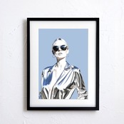 Iron Woman｜スタイリッシュで力強いアイアンアートポスター｜クリエイティブ空間を彩る洗練デザイン｜A2ポスター