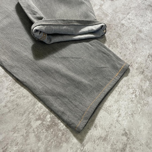 【W31 L34】 香港製 usa levi's 先染ブラック 569 詳細写真17