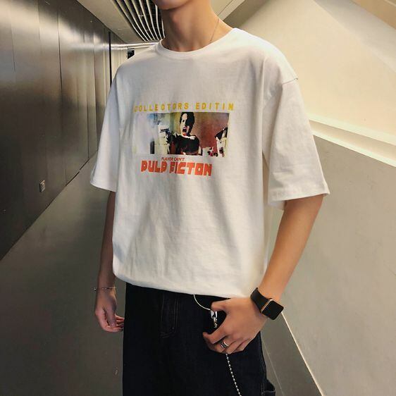 全3色 Tシャツ カットソー プリント カジュアル 韓国風