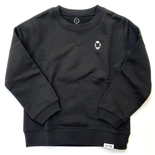 Mr.TEE Crew Neck Sweat Shirt【100-150cm】Black