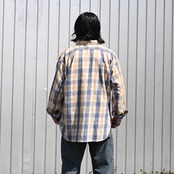 BOWBOW(バウワウ)UNIQUE POCKET CHECKED FLANNEL SHIRT AGED,FER GRITGEAR PANTS AGEDコーディネート