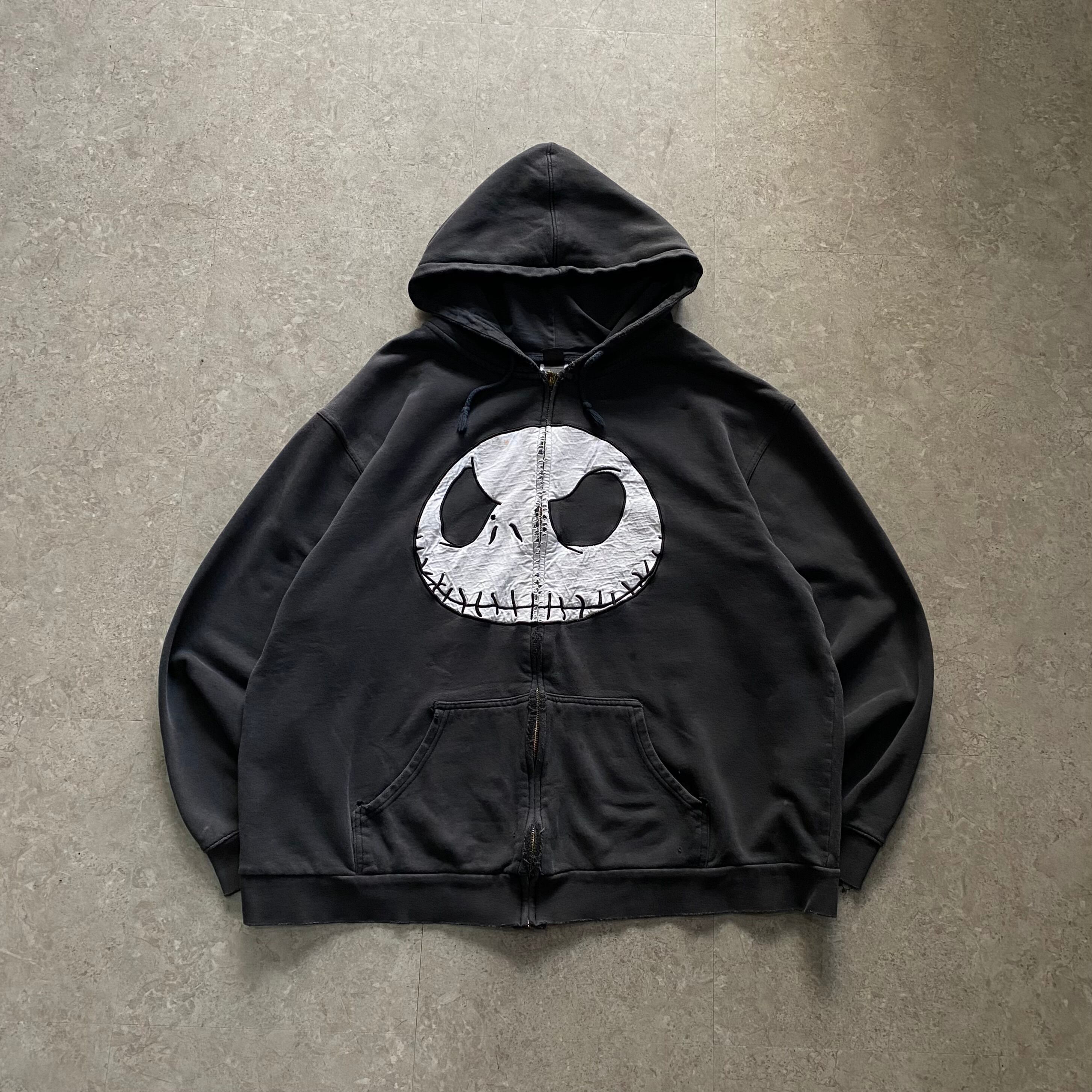 00s nightmare before christmas "Jack Skellington"zip up hoodie【仙台店】