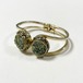 Vintage BC Jade Chip Hinged Bracelet
