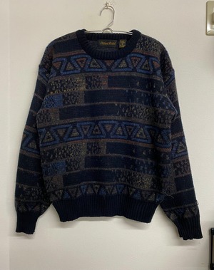 80-90sMichaelGerald Crewneck Knit Sweater/L