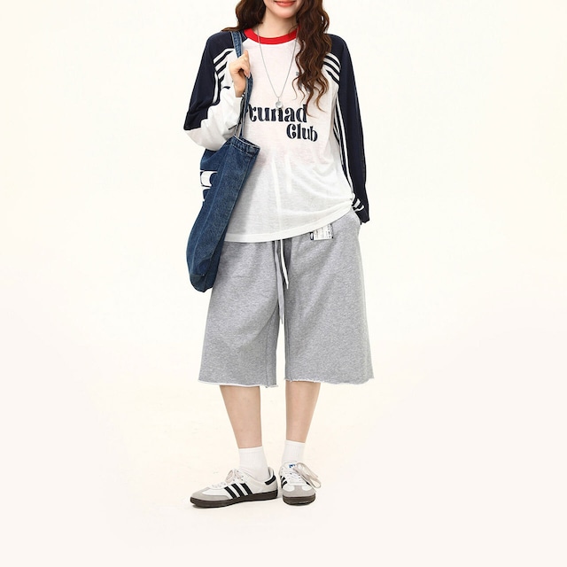 ラグランサイドラインストリートロングスリーブTシャツ 1col R02440