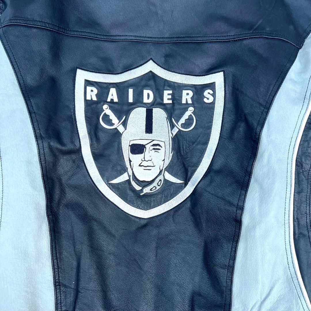 NFL RAIDERS ライダース　ロゴ　ナイロンジャケット　ダウンジャケット