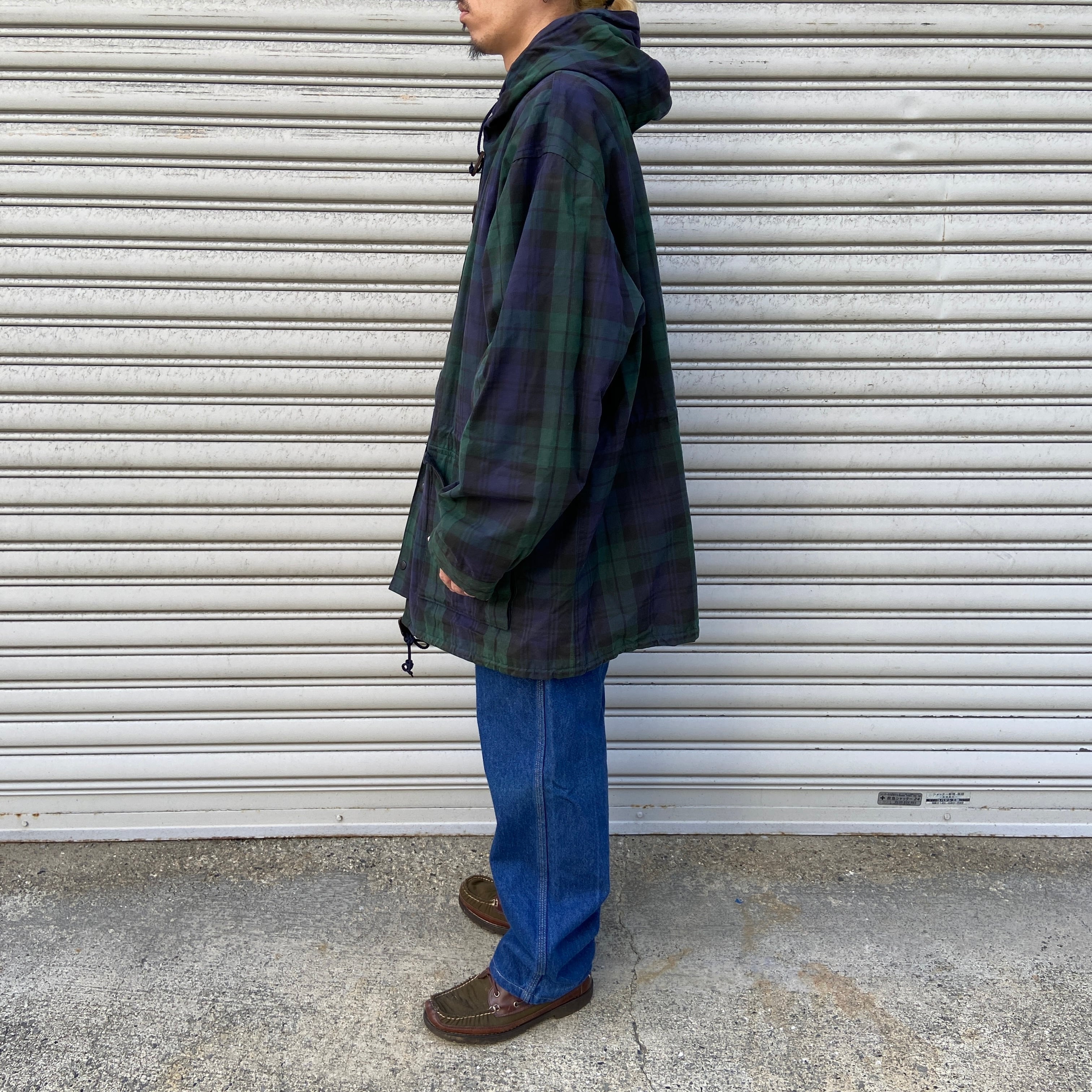 80s Ralph lauren ブラックウォッチ オイルドジャケット | 古着 80s Ralph lauren ブラックウォッチ オイルドジャケット | 古着