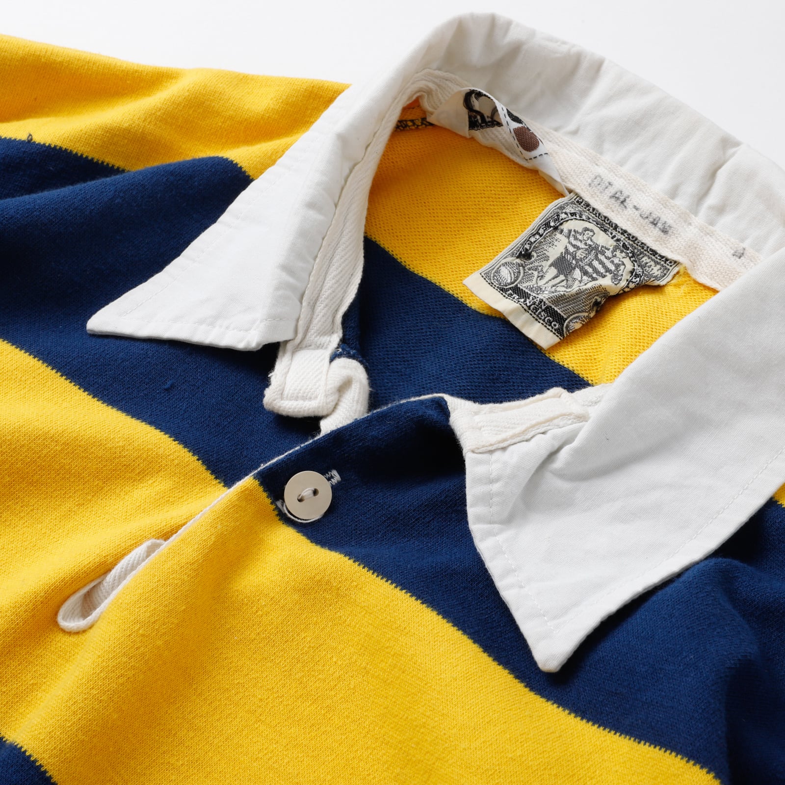 極美品】80s special vintage Collared thick long shirt rugby shirt