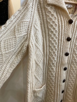 Vintage aran knit cardigan