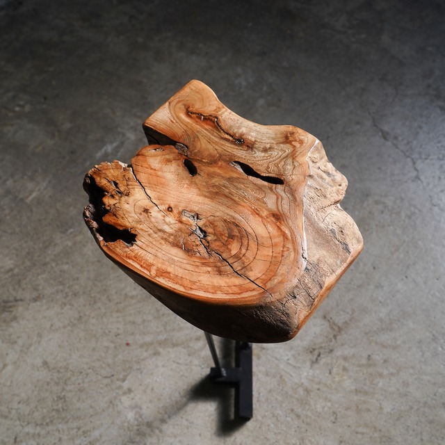 小さなソファーサイドコーヒーテーブル  欅②