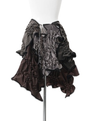 【26AW | WOMEN】Create Clair クリエイトクレイル / スカート / Patch smocking skirt　15C21-317