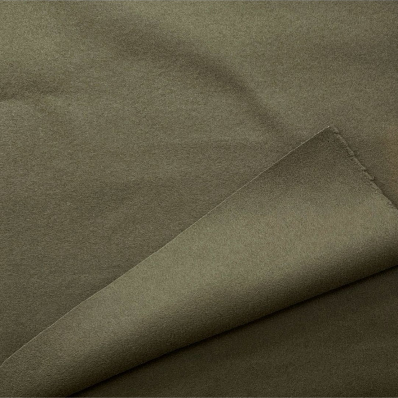★AM107◆1.7m◆ラスト1点‼◆ウールアクリル混滑らかメルトン生地◆オリーブカーキ
