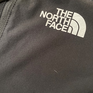 【THE NORTH FACE】フリースジャケット デナリジャケット 中間着 ワンポイントロゴ ジップアップ フルジップ 胸ポケ ナイロン 切替 M ノースフェイス US古着