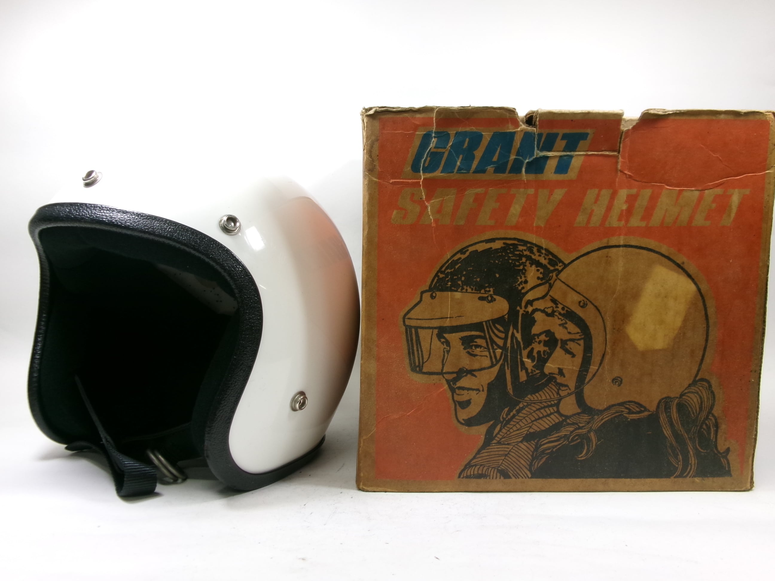 50s BELL 500TX 7 1/8 ジェットヘルメット 水貼り ダブルストラップ