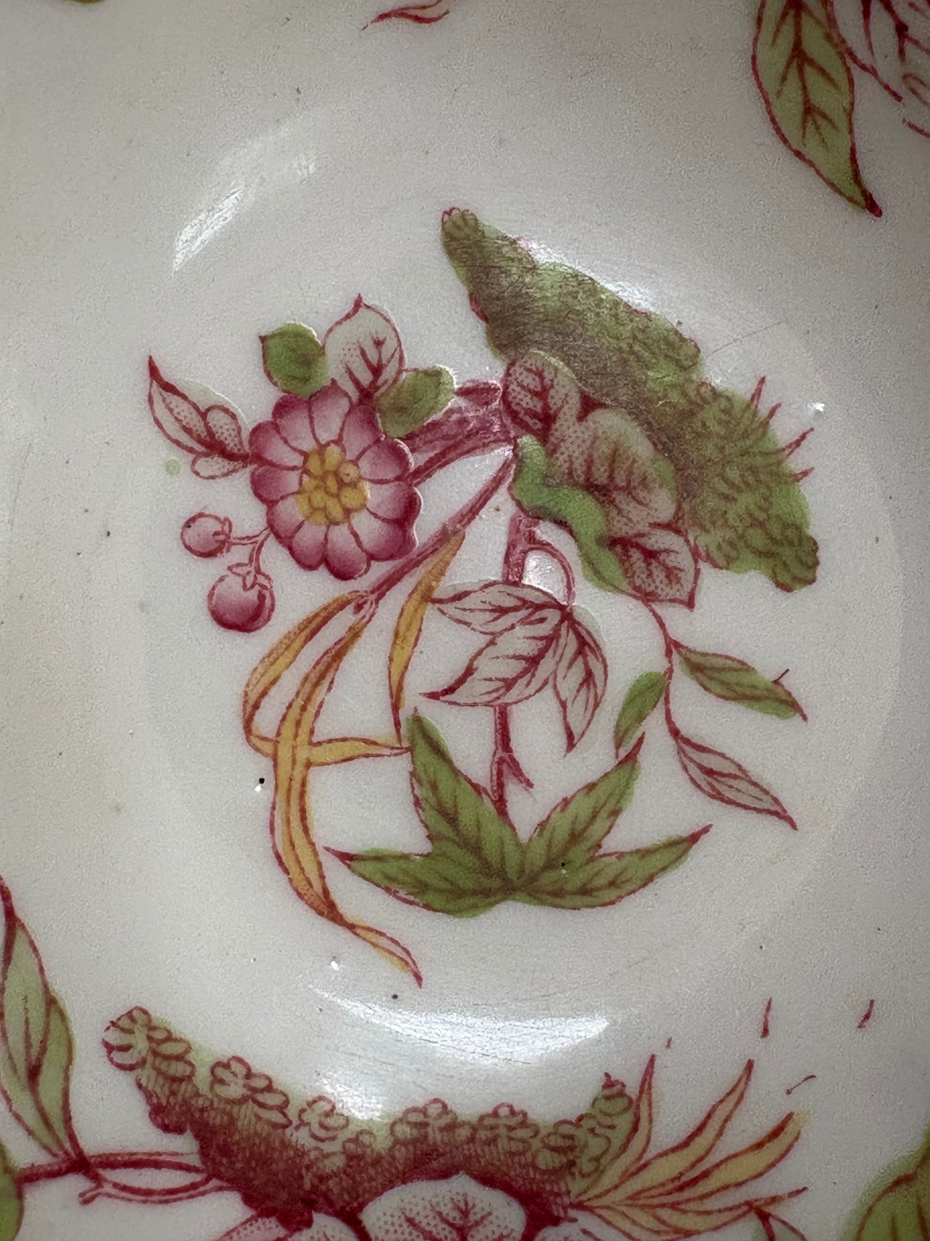 Fismes Vernon Pères, Fils et Co カップ＆ソーサー（華やかな花柄絵